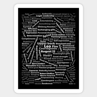 Leo - the lion zodiac Sticker